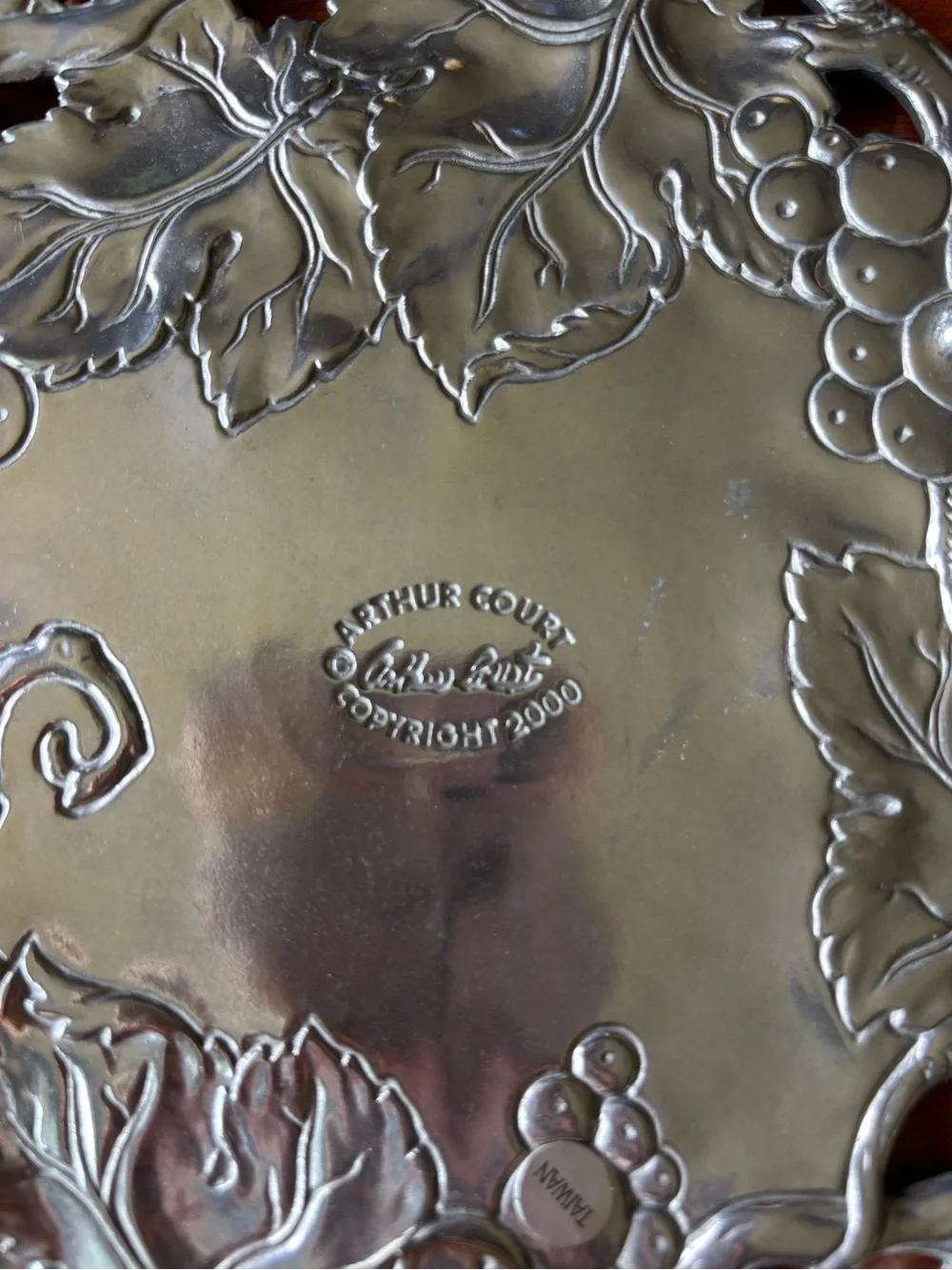 Arthur Court Grapevine Trivet or wallhanging vintage